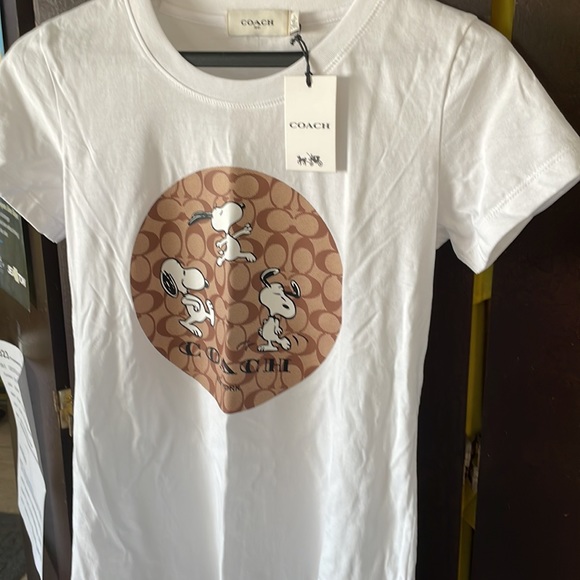 NWT Coach Snoopy Women’s t-shirt size medium - Picture 5 of 8